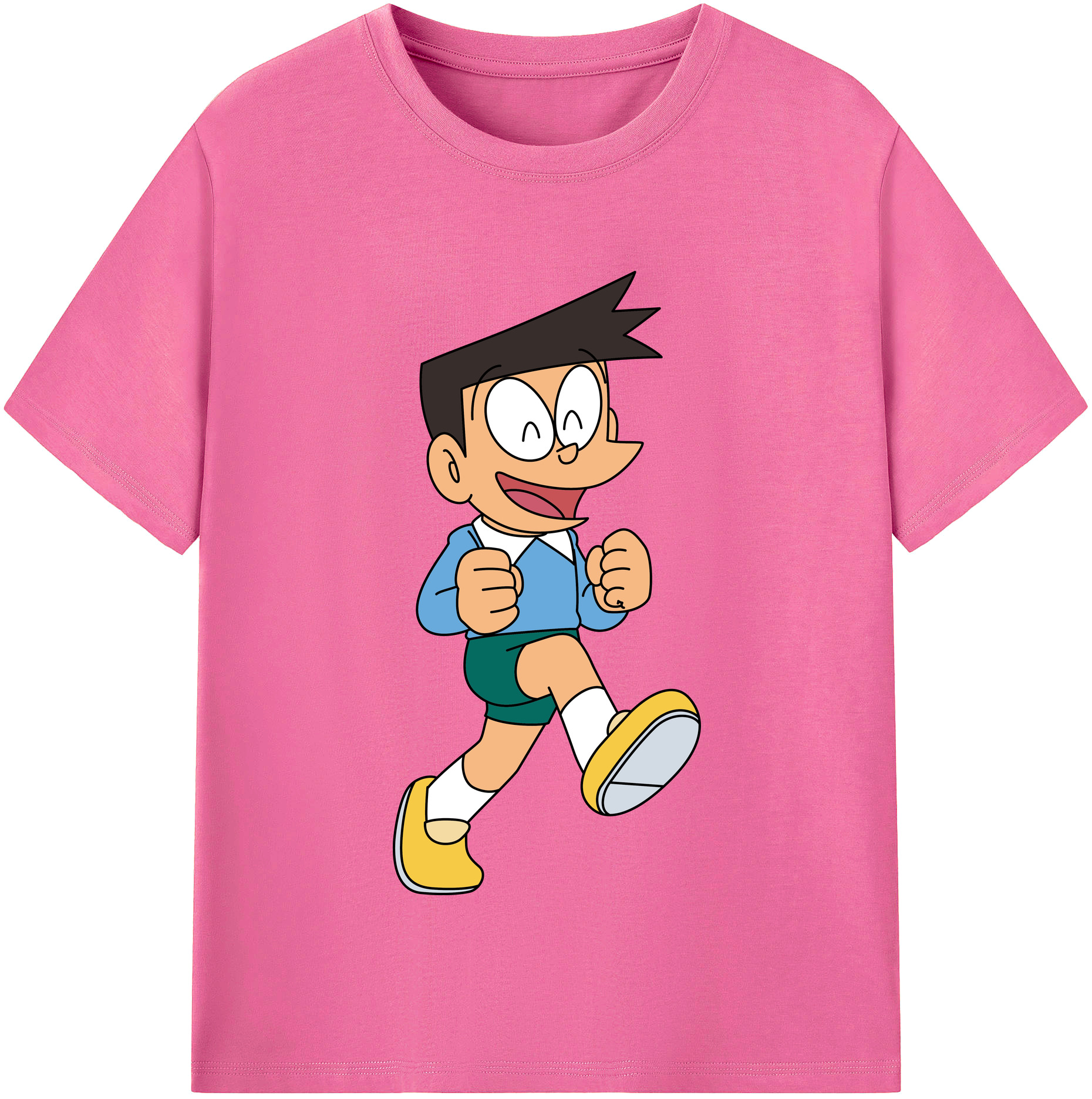 （画像用） ドラえもん 骨川 スネ夫 Doraemon Honekawa Suneo レディースカジュアルプリントTシャツ（綿100％）